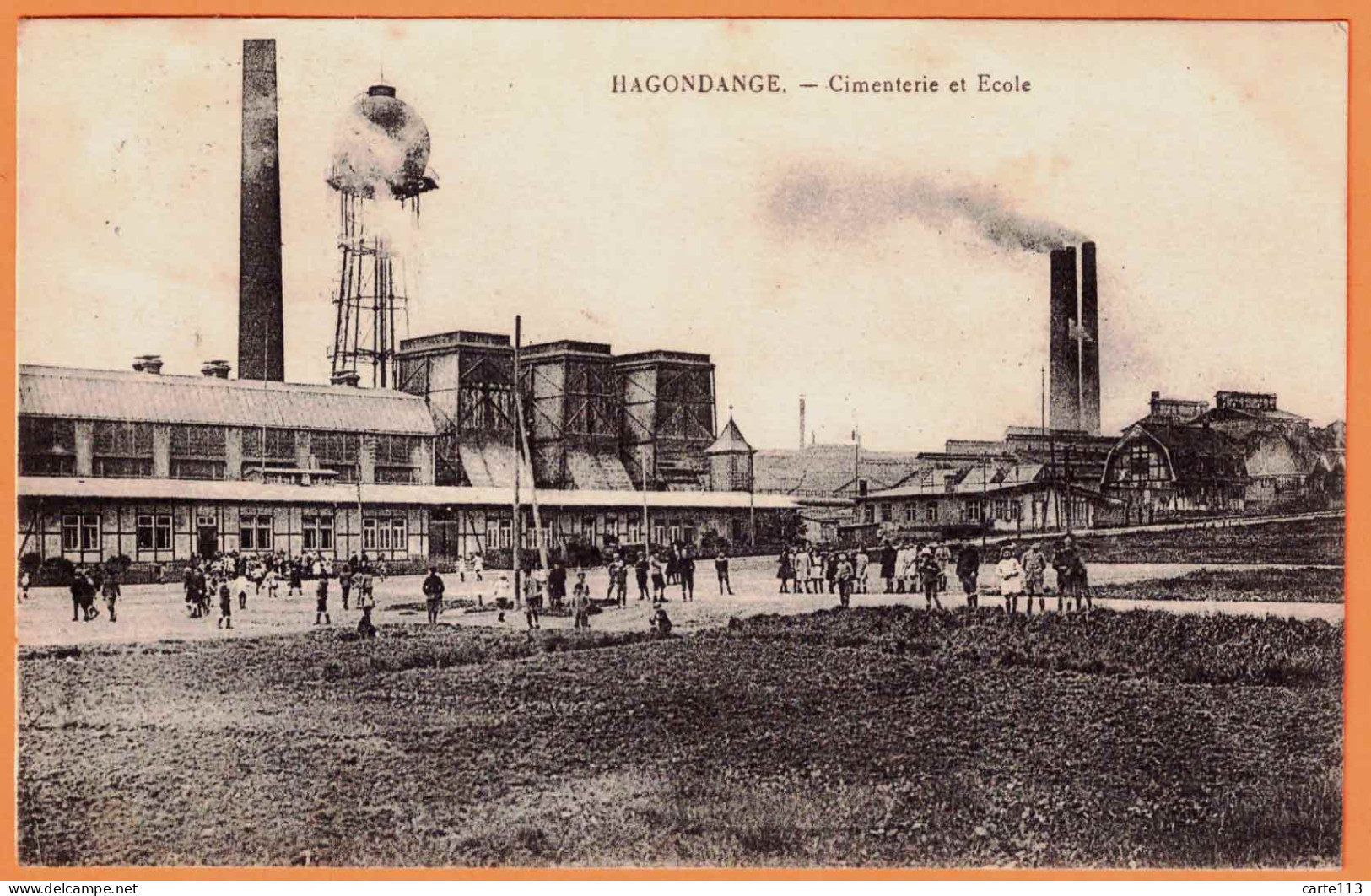 57 - B34085CPA - HAGONDANGE - Cimenterie Et Ecole - Très Bon état - MOSELLE - Hagondange