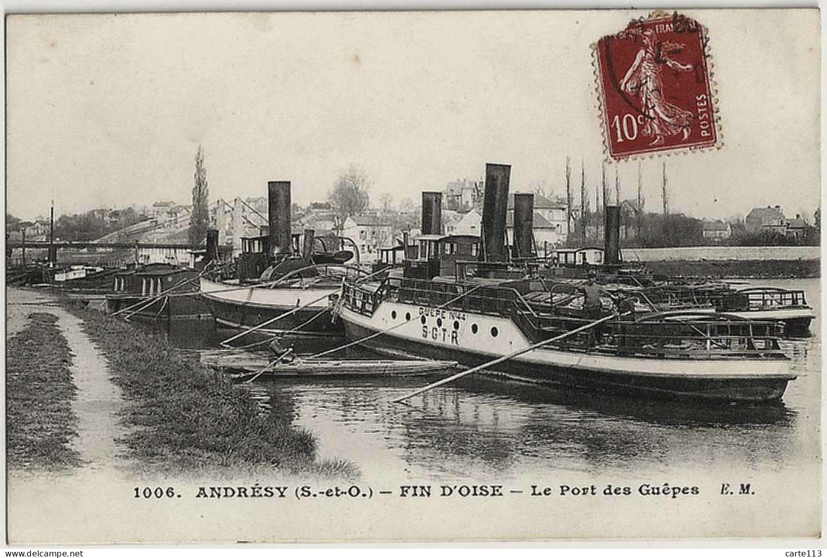 78 - B30862CPA - ANDRESY FIN D'OISE - Le Port Des Guepes - Vue Rapprochee - Parfait état - YVELINES - Andresy