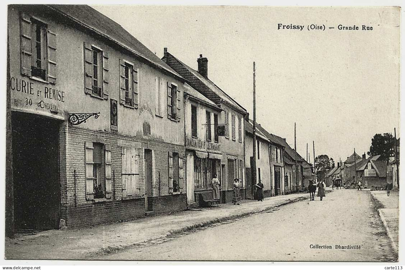 60 - B30199CPA - FROISSY - Grande Rue - Cafe Restaurant RANCON - Parfait état - OISE - Froissy