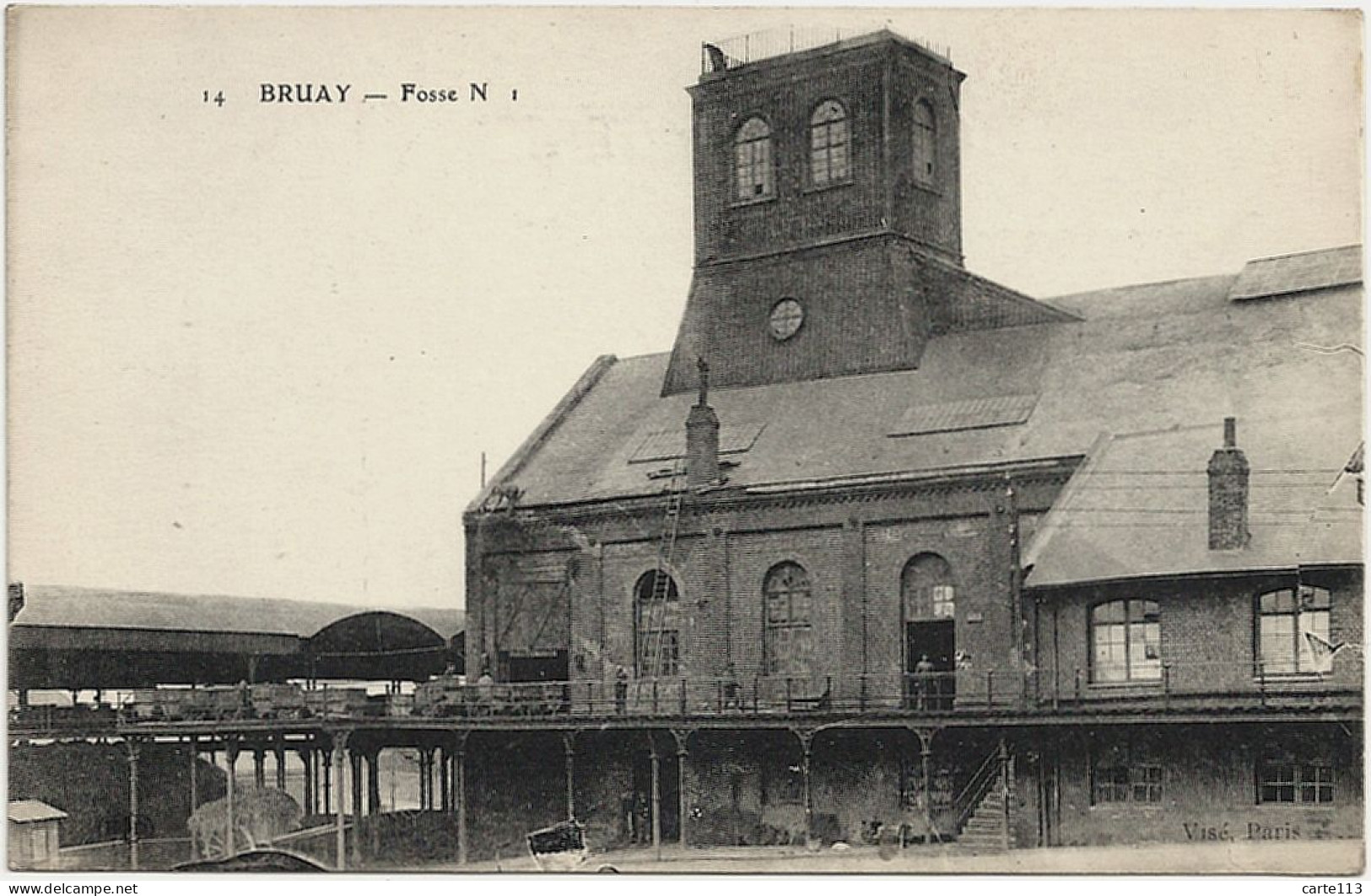 59 - B30059CPA - BRUAY - Fosse No 1 - Parfait état - NORD - Bruay Sur Escaut