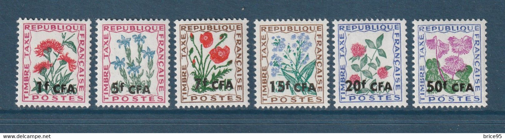 Réunion - Taxe - YT N° 48 à 53 ** - Neuf Sans Charnière - 1964 à 1965 - Timbres-taxe