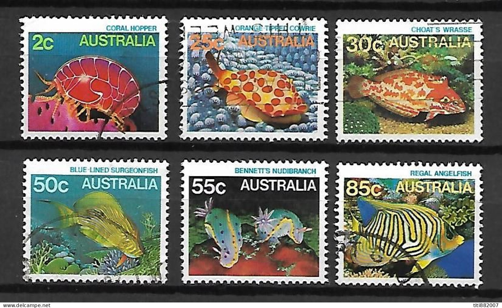 AUSTRALIE   -  1984.  Série Complète.   Poissons, Coraux.... - Oblitérés