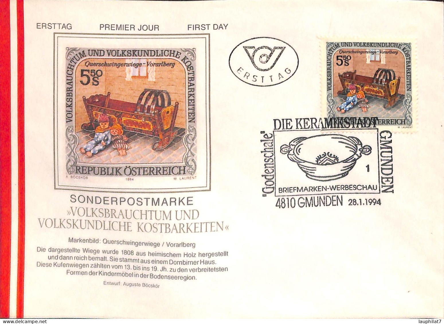 [900596]TB//-Autriche 1994 - FDC, Documents, Sculpture - Sculpture