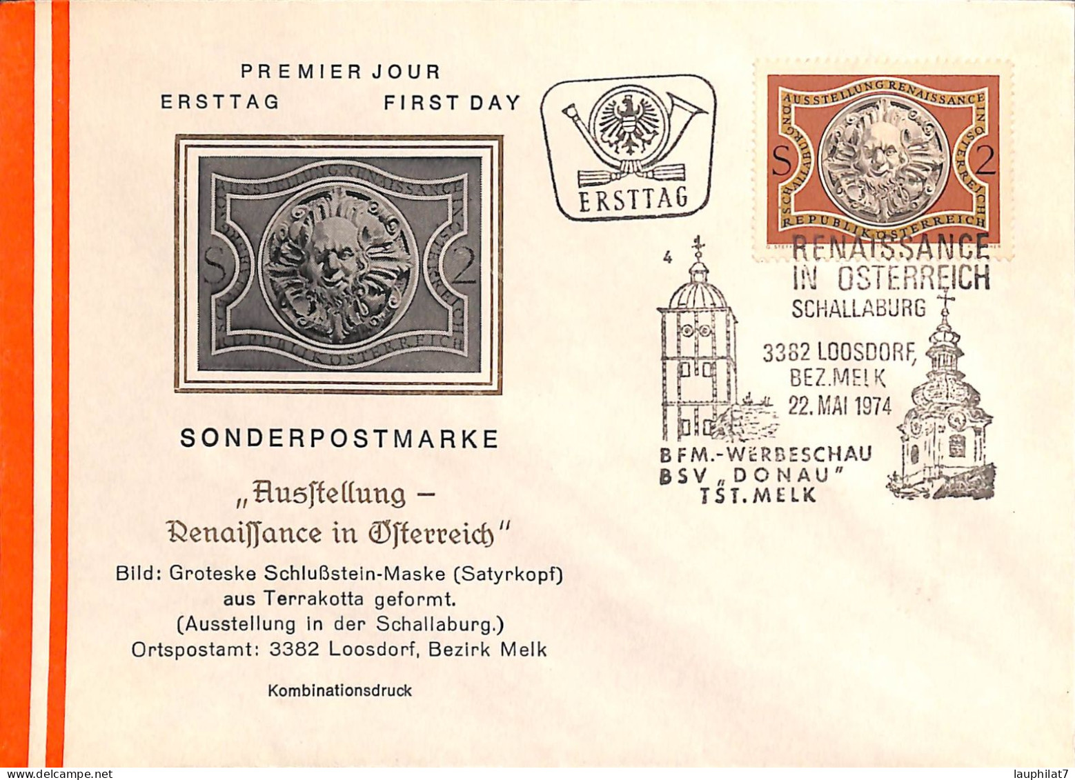 [900562]TB//-Autriche 1974 - FDC, Documents, Franz Stelzhamer - Colecciones