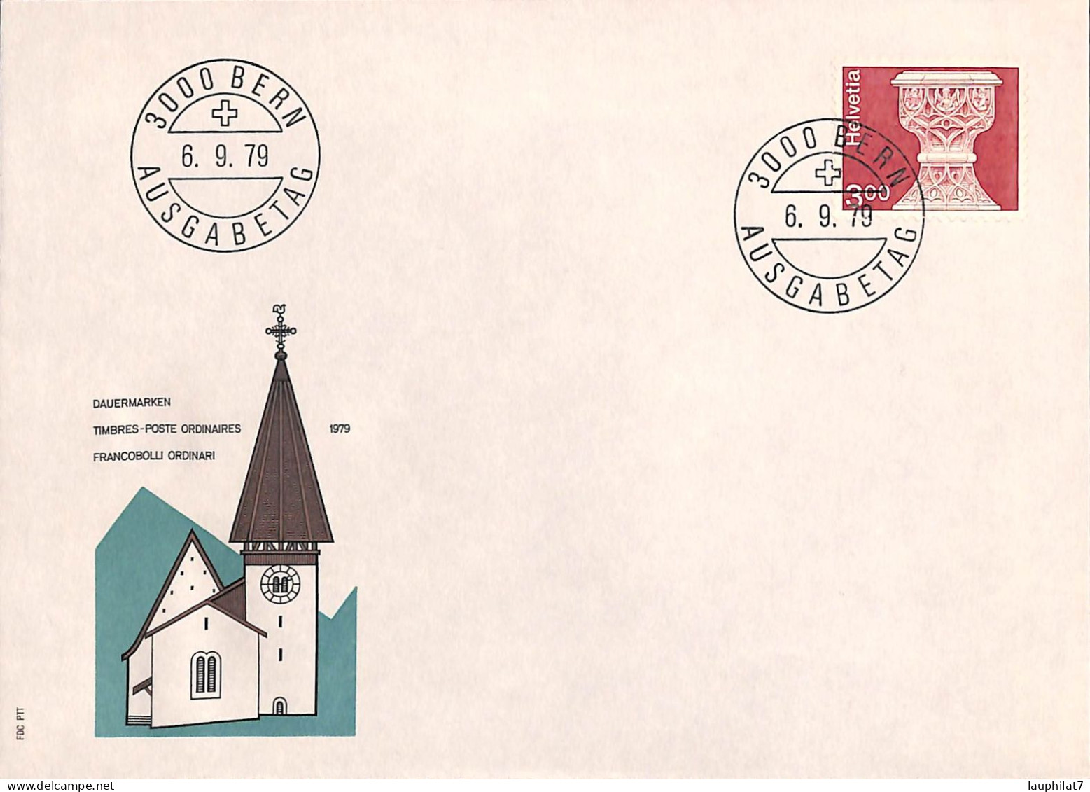 [900190]TB//-Suisse  - FDC, Documents, BERN, Eglises Et Cathédrale - Kirchen U. Kathedralen