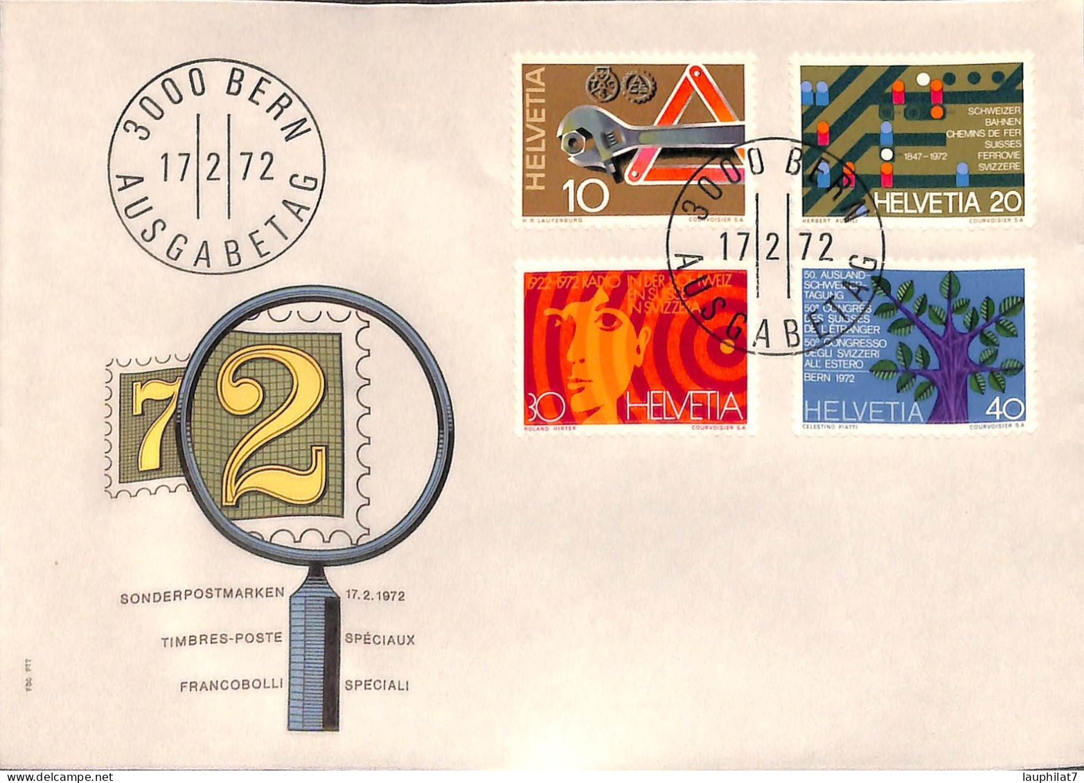 [900168]TB//-Suisse - FDC, Documents, Arbres - Collections