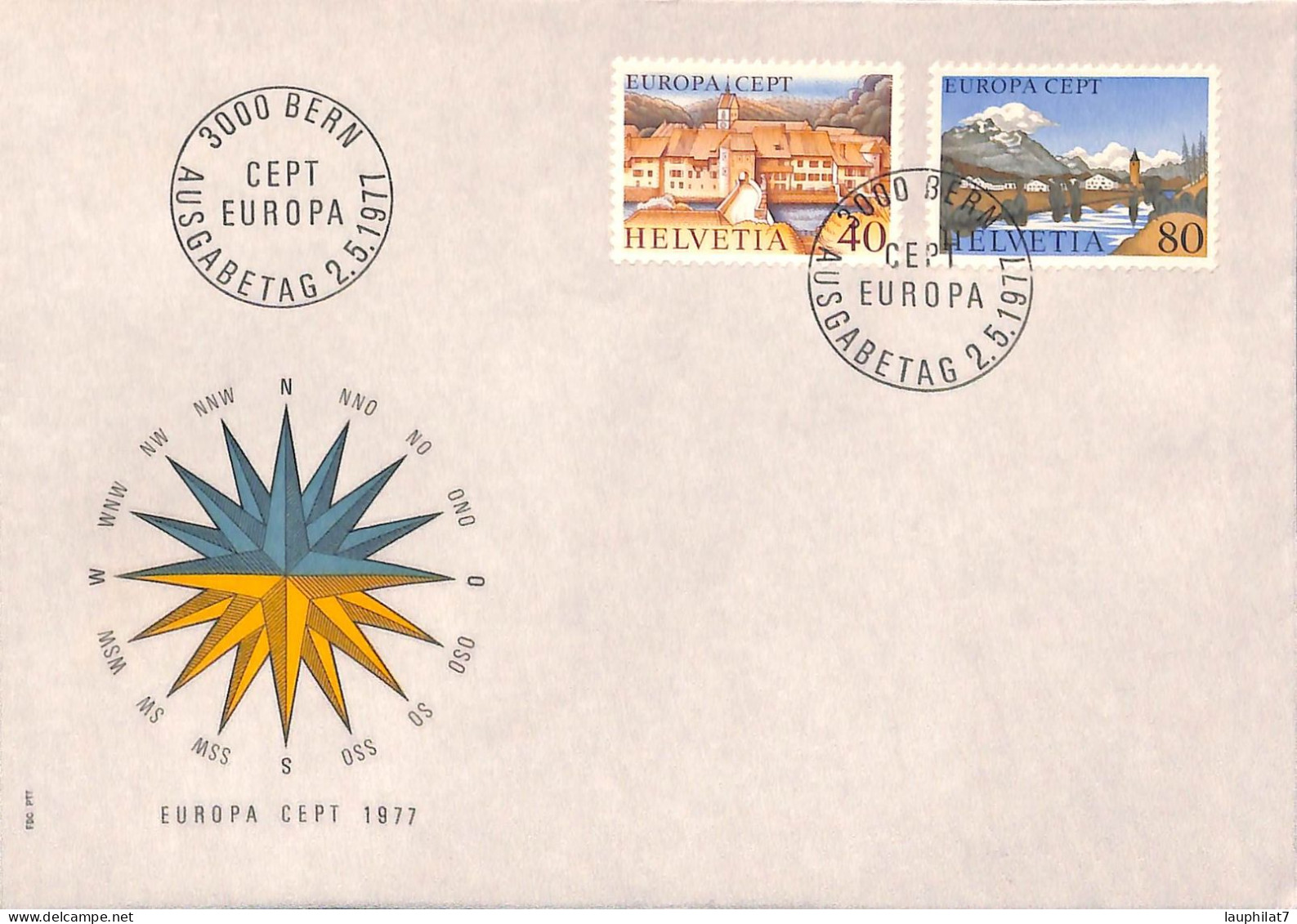 [900149]TB//-Suisse 1977 - FDC, Documents, Europa-Cept - 1977