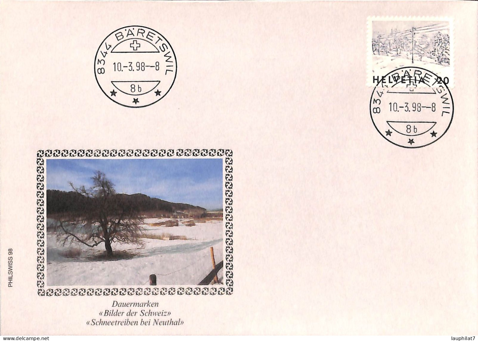 [900035]TB//-Suisse  - FDC, Documents, BARETSWIL, Nature, Arbres - Naturaleza