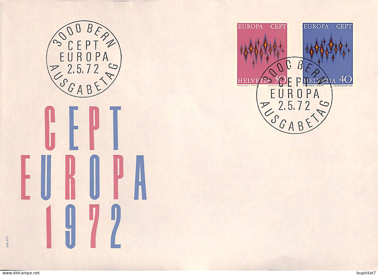 [900808]TB//-Suisse 1972 - FDC, Documents, Europa-Cept - 1972