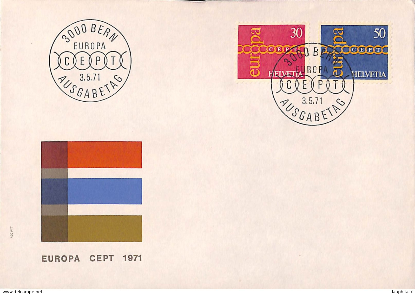 [900805]TB//-Suisse 1971 - FDC, Documents, Europa-Cept - 1971