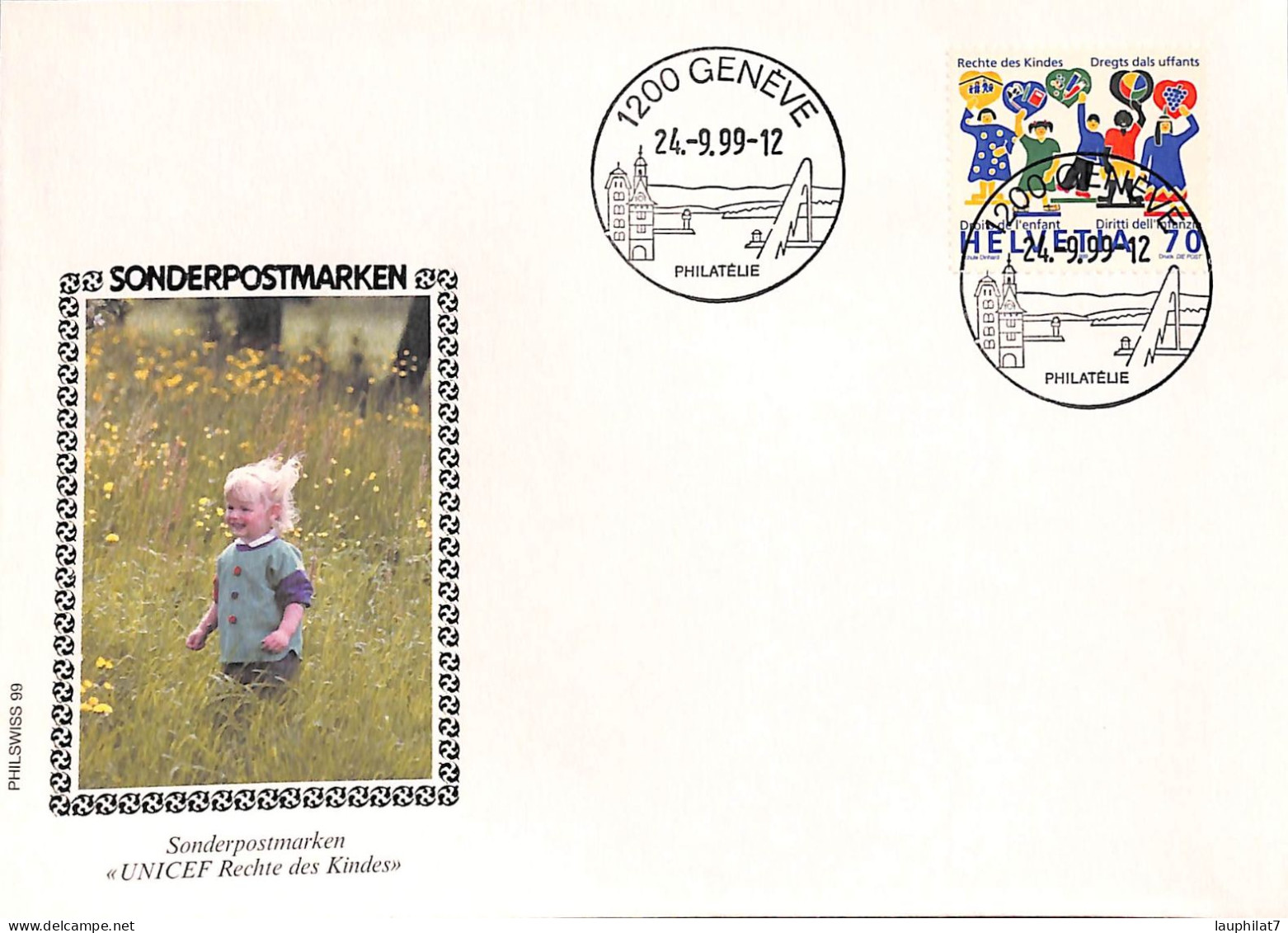[900756]TB//-Suisse  - FDC, Documents, Unicef, Organisations - UNICEF