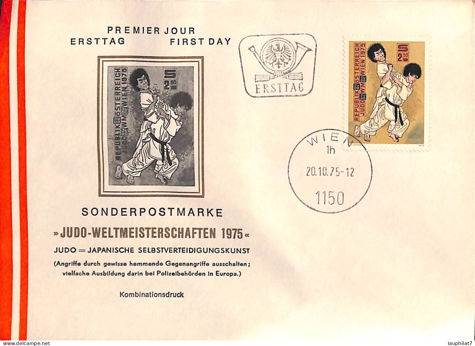 [900660]TB//-Autriche 1975 - FDC, Documents, Sports, Judo - Judo