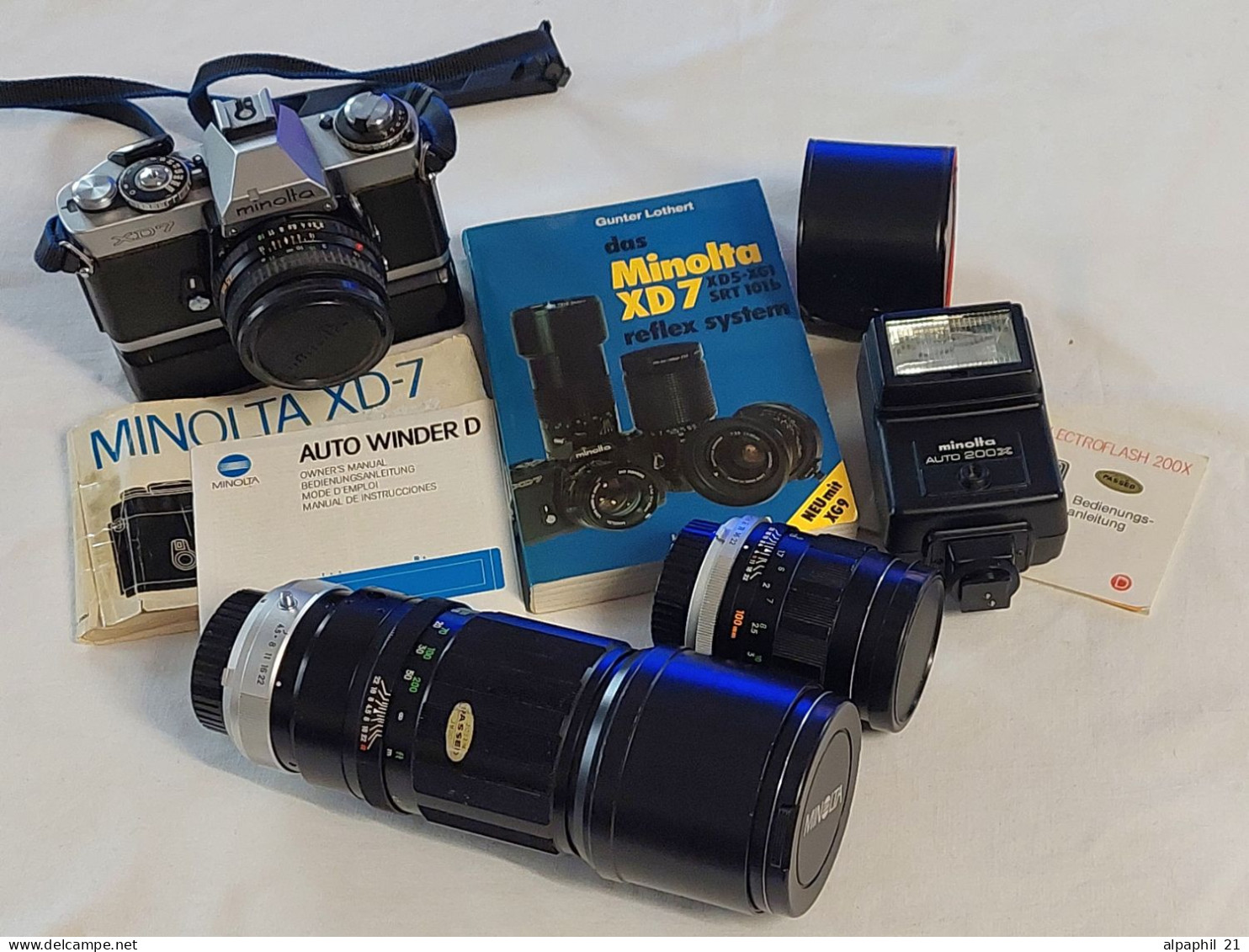 Minolta XD7 With Lenses And Accessories - Cámaras Fotográficas