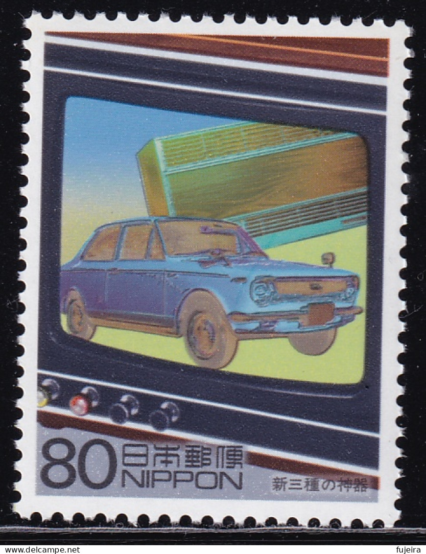 (ds102) Japan 20th Centurry No.13 Car TV Air Conditioner MNH - Unused Stamps