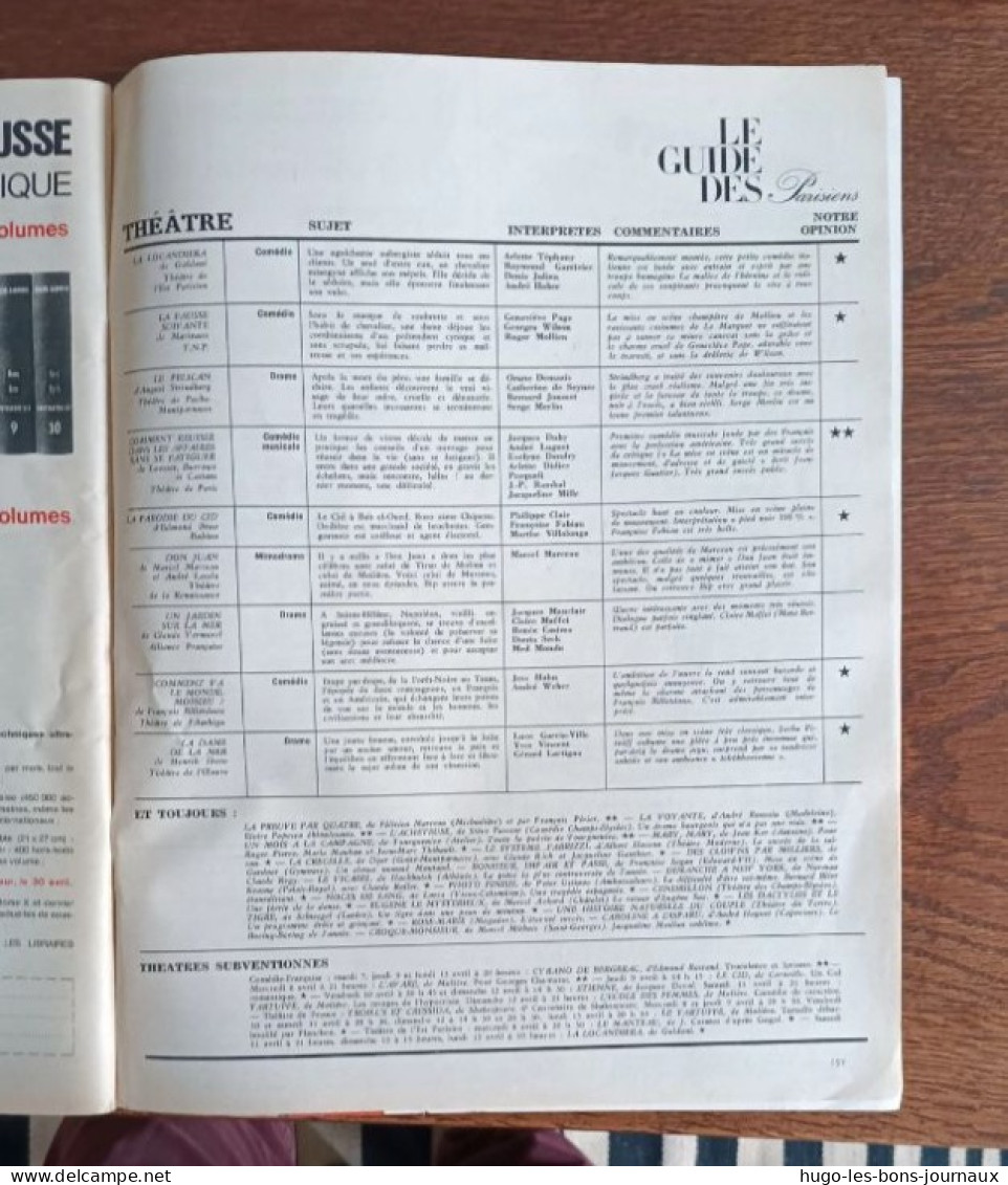 Paris Match N°783 _11 Avril 1964 _Qui Suis-je ? Le Journal Intime De Jean XXII _Maria-Teresa Goulart - People