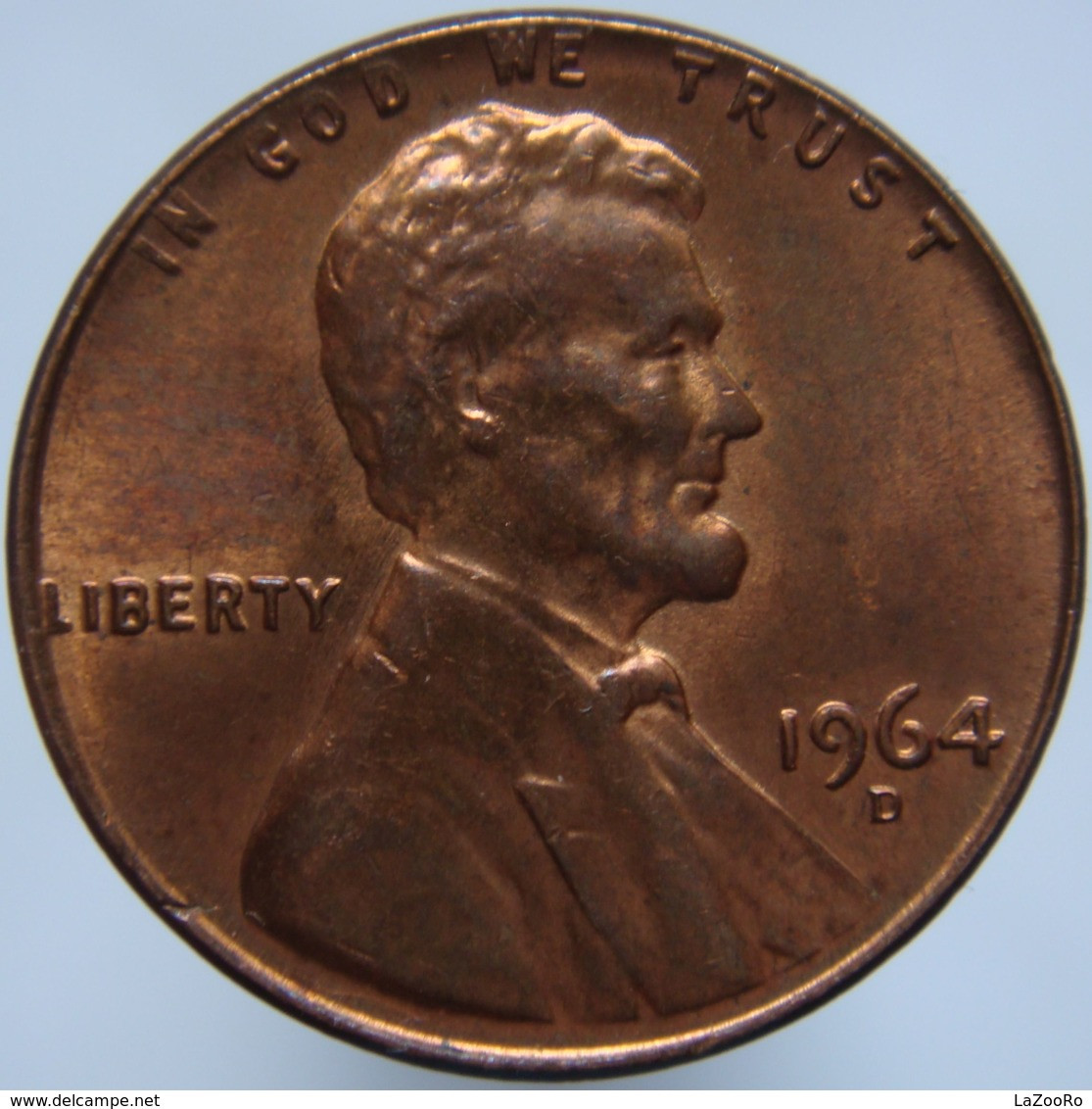 LaZooRo: USA United States USA 1 Cent 1964 D UNC - 1959-…: Lincoln, Memorial Reverse