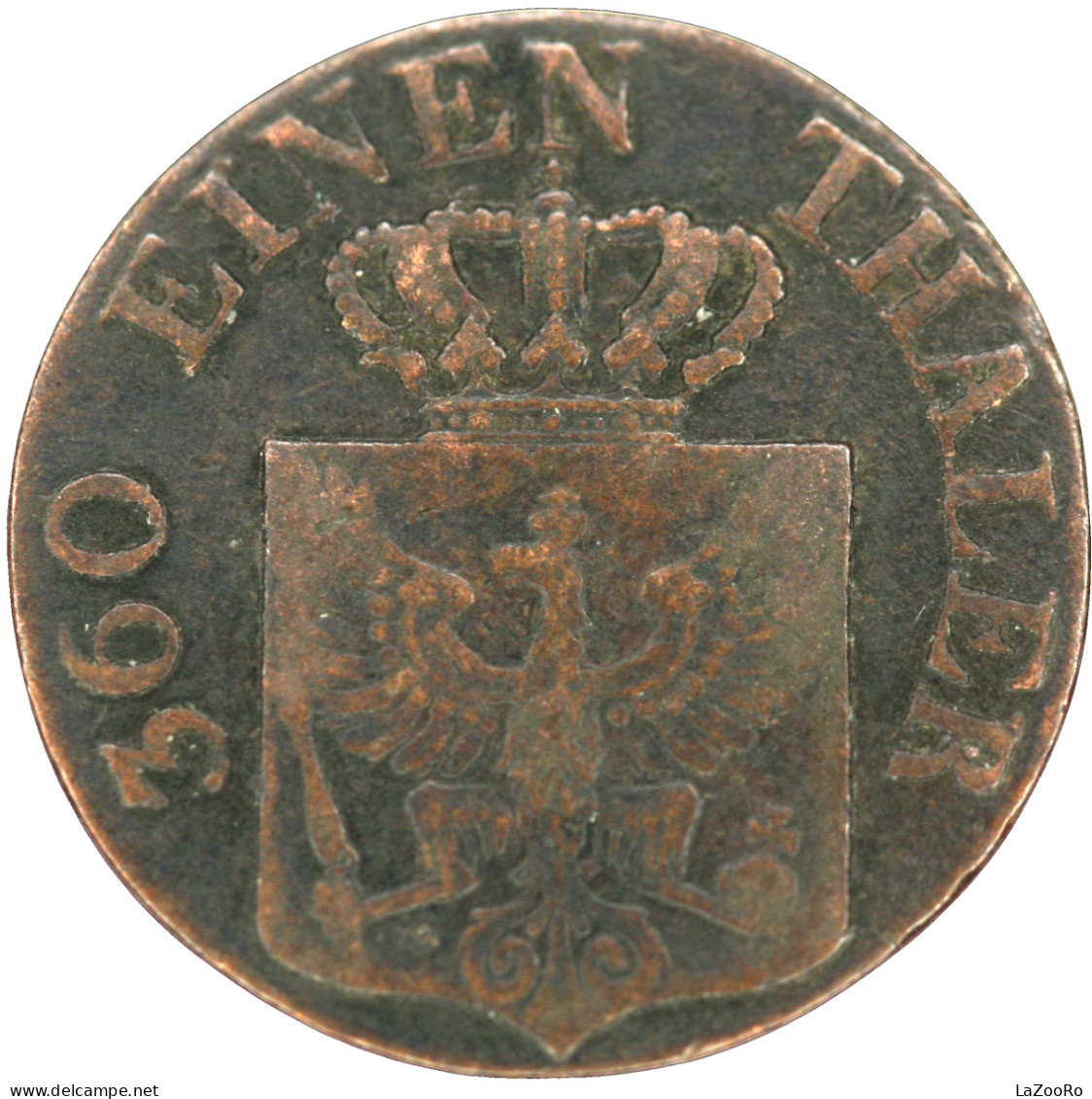 LaZooRo: Germany PRUSSIA 1 Pfennig 1835 A VF - Monedas Pequeñas & Otras Subdivisiones