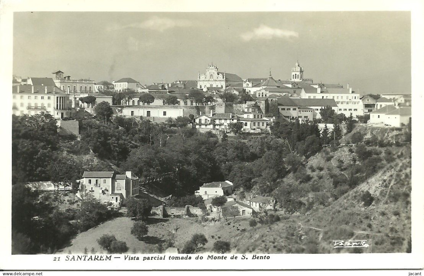 Portugal - Santarem - Vista Parcial Tomada Do Monte De S. Bento - Loty Passaporte - 2 Scans - Santarem