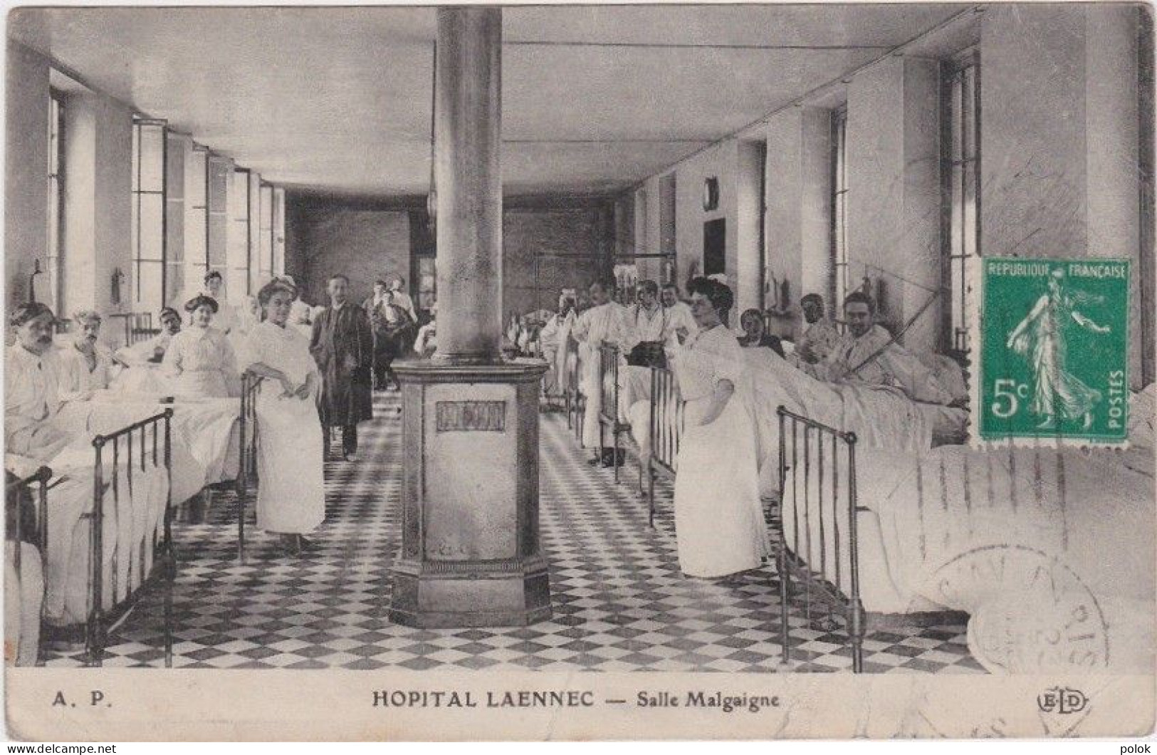 Cm – Cpa PARIS 07 – Hôpital LAENNEC – Salle Malgaigne - Santé, Hôpitaux