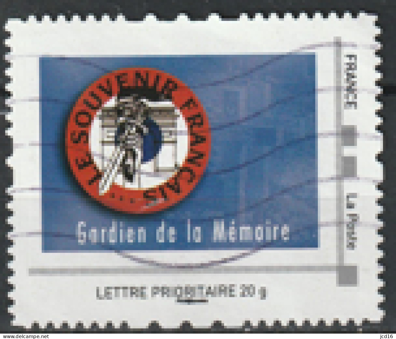 France Collector MONTIMBRAMOI LE SOUVENIE FRANCAIS Gardien De La Mémoire Oblitéré - Collectors