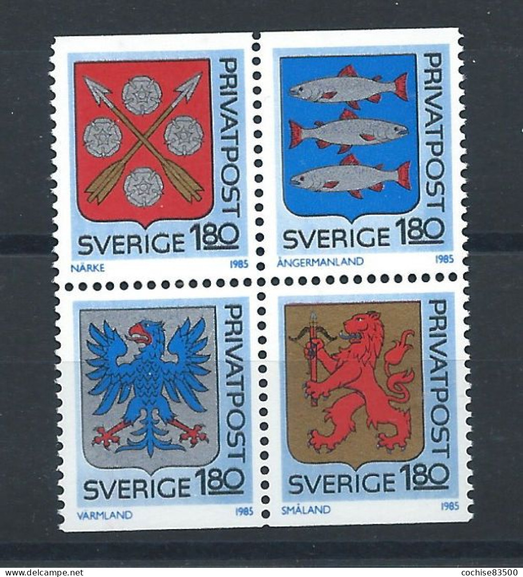 Suède N°1260/63** (MNH) 1984 - Armoiries De Provinces - Nuevos
