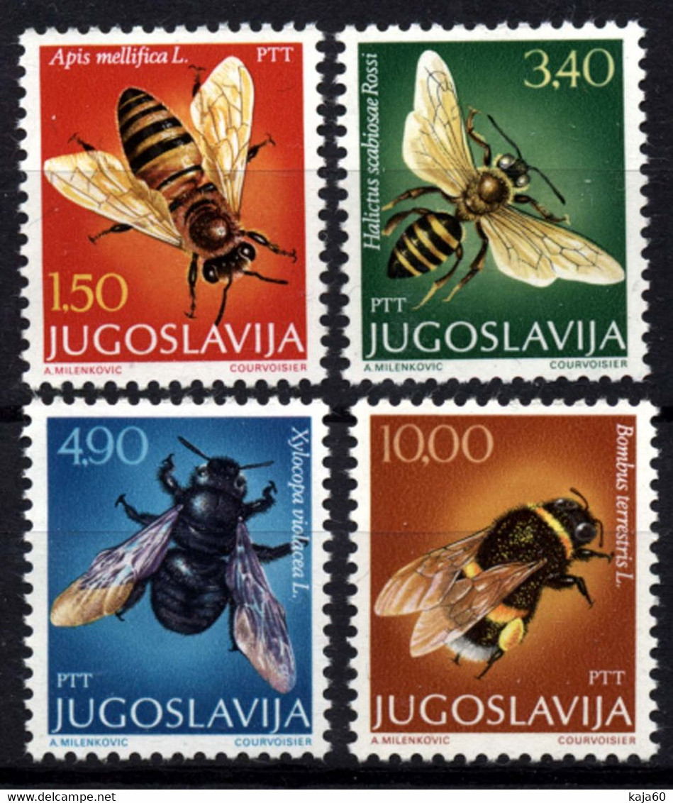 2876 Yugoslavia 1978 Animals - Bees MNH - Unused Stamps