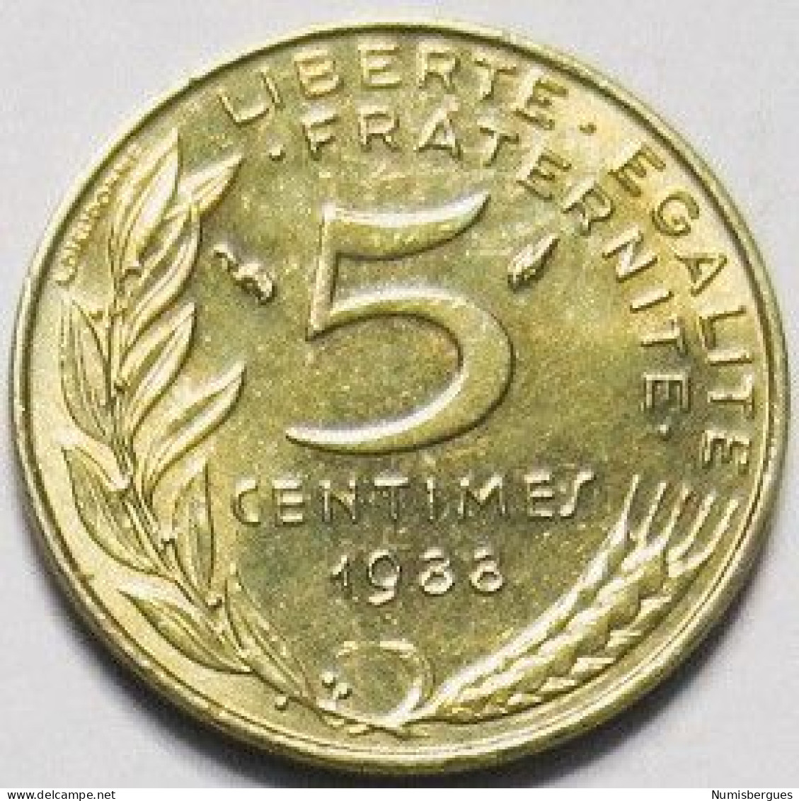 Pièce De Monnaie 5 Centimes Marianne 1988 - 5 Centimes