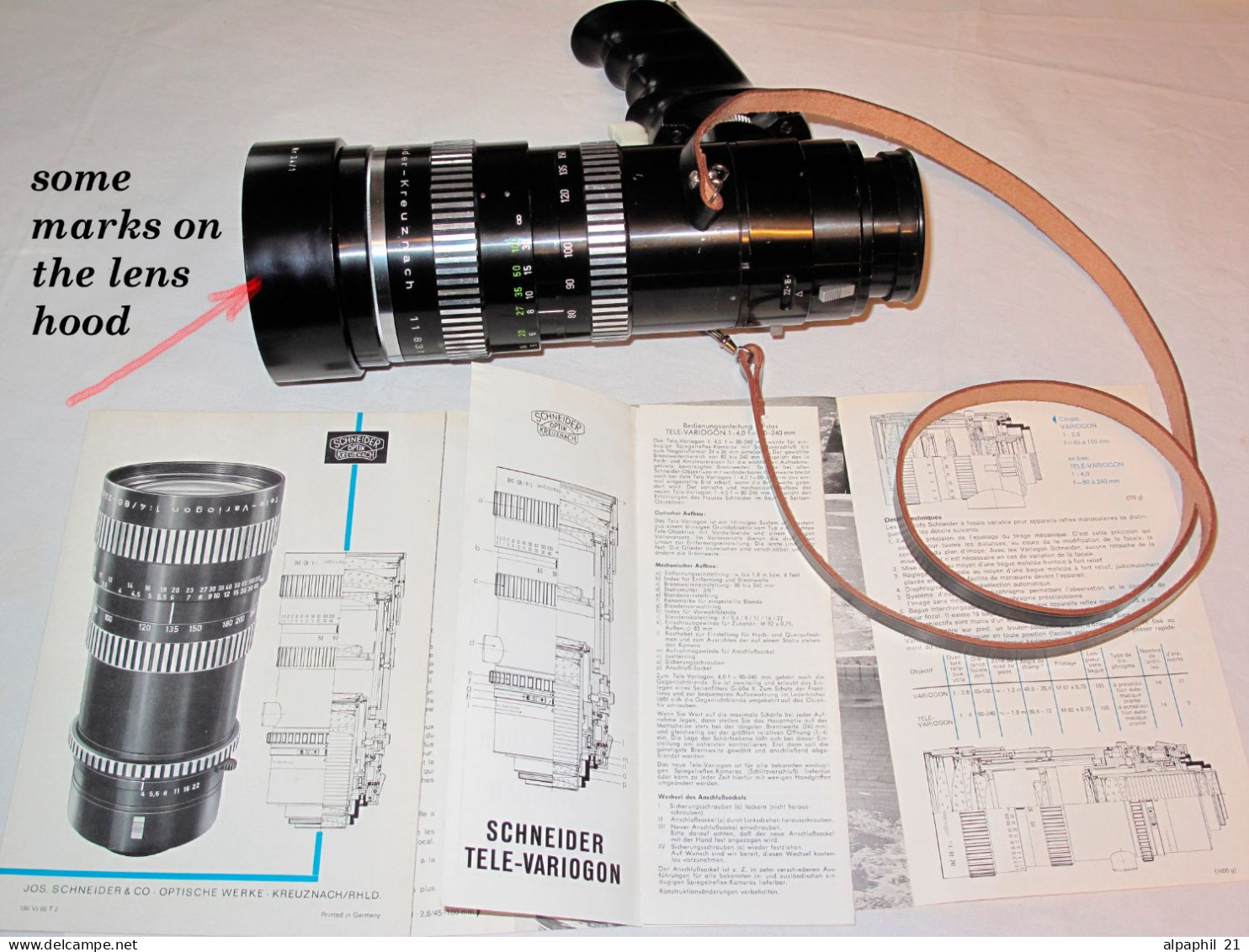 Alpa Schneider Zoom Tele-Variogon 4/80-240 - Linsen