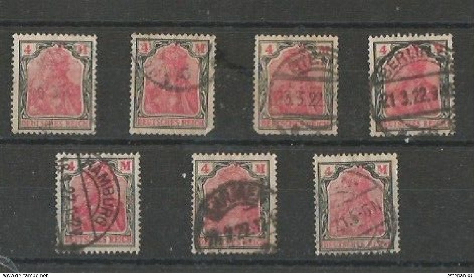 allemagne empire lot de timbre