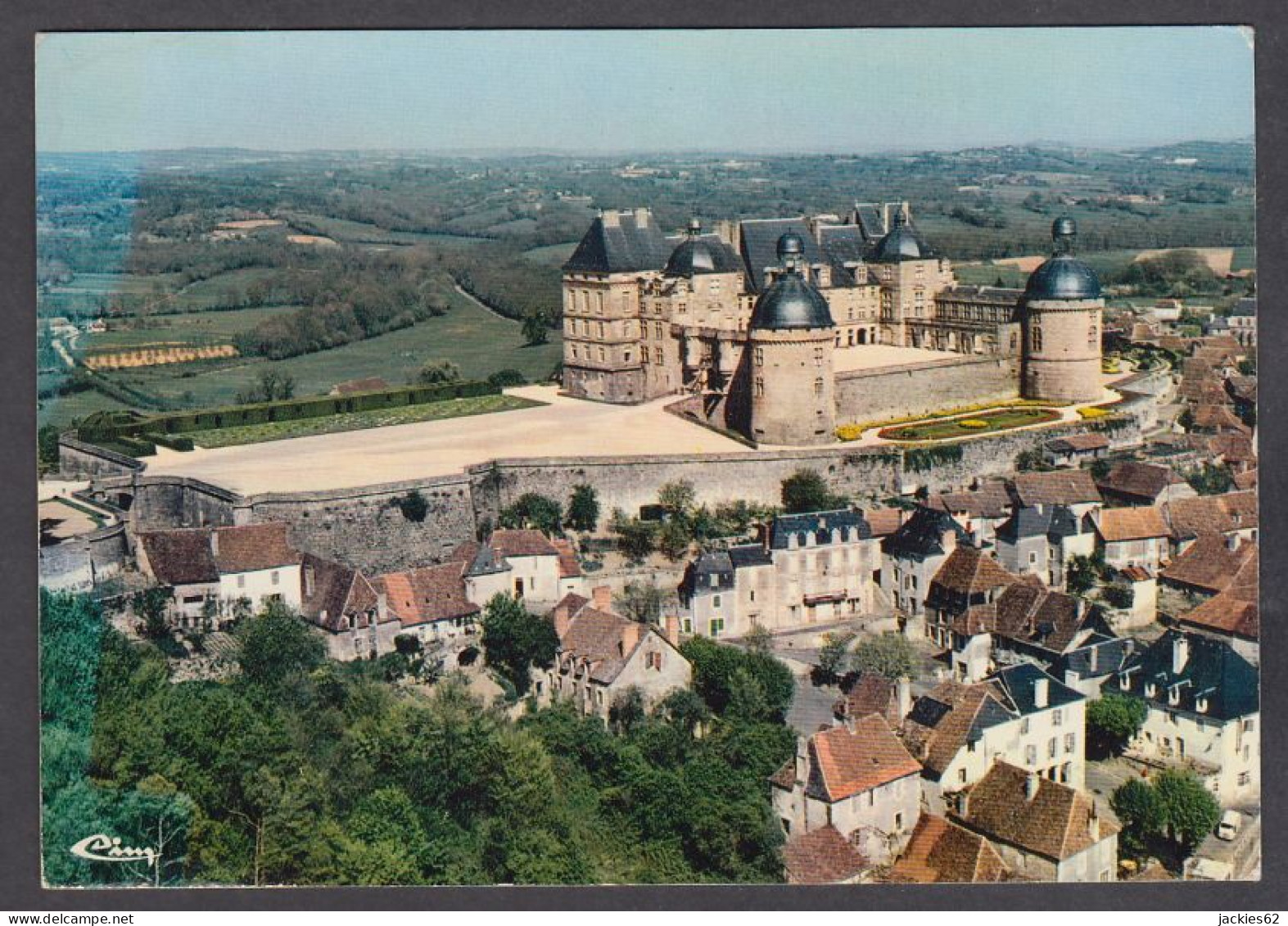 121987/ HAUTEFORT, Le Château, Vue Aérienne - Hautefort