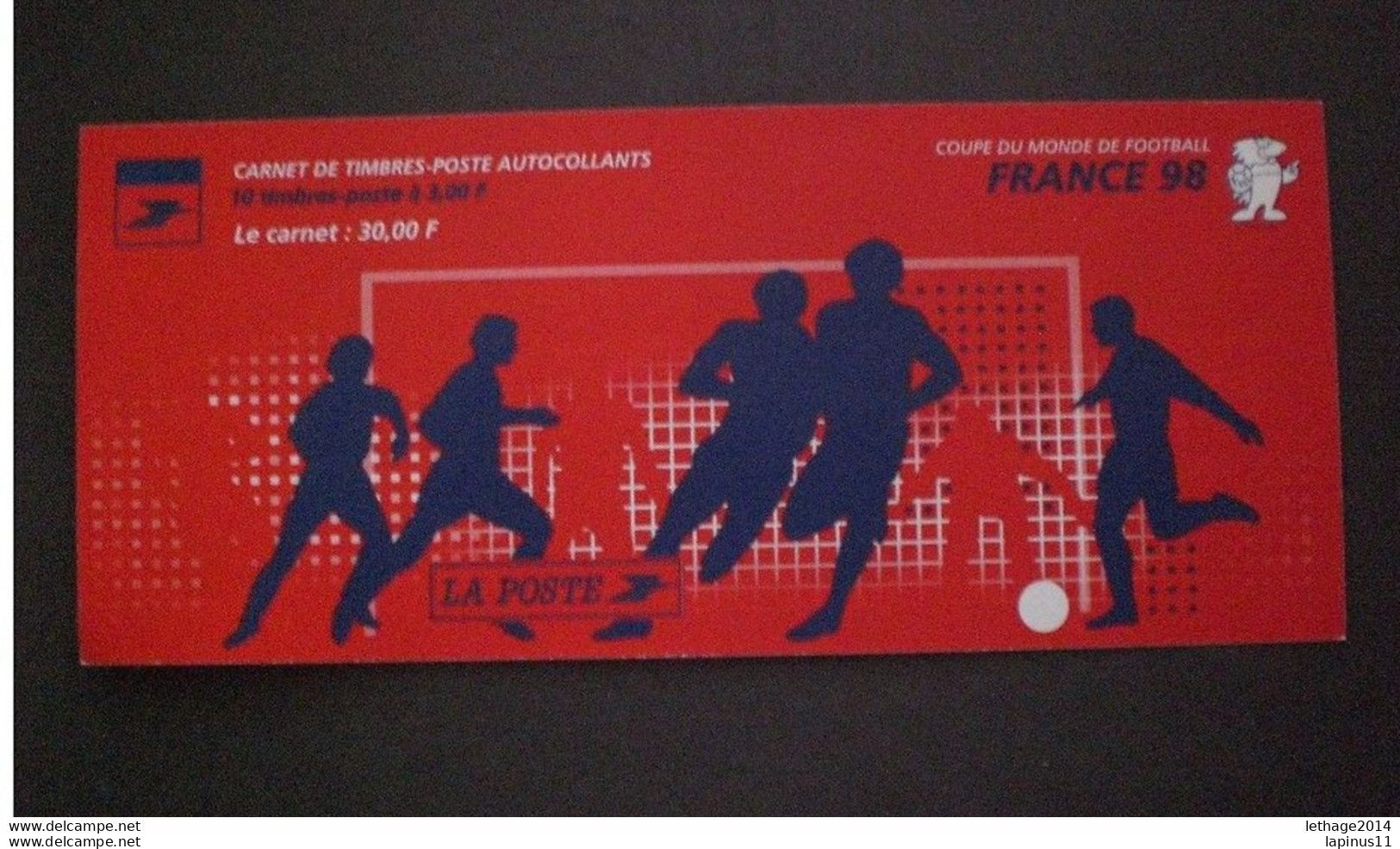 FRANCE 1998 Football World Cup - France - Self-adhesive Stamp CARNETS - Carnets