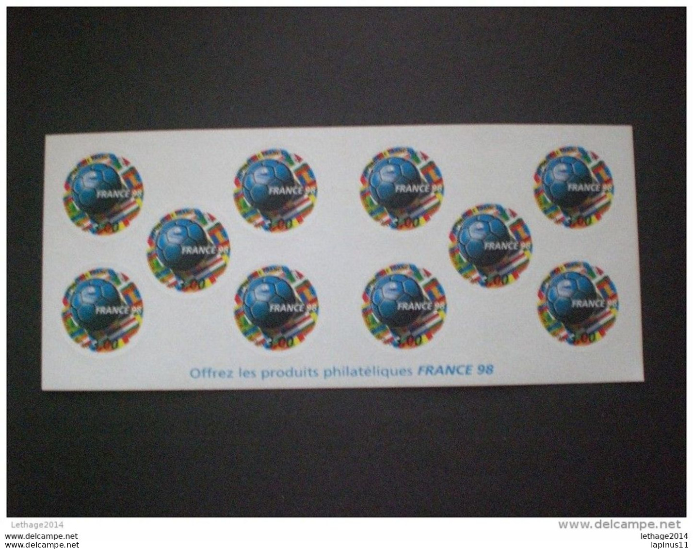 FRANCE 1998 Football World Cup - France - Self-adhesive Stamp CARNETS - Markenheftchen