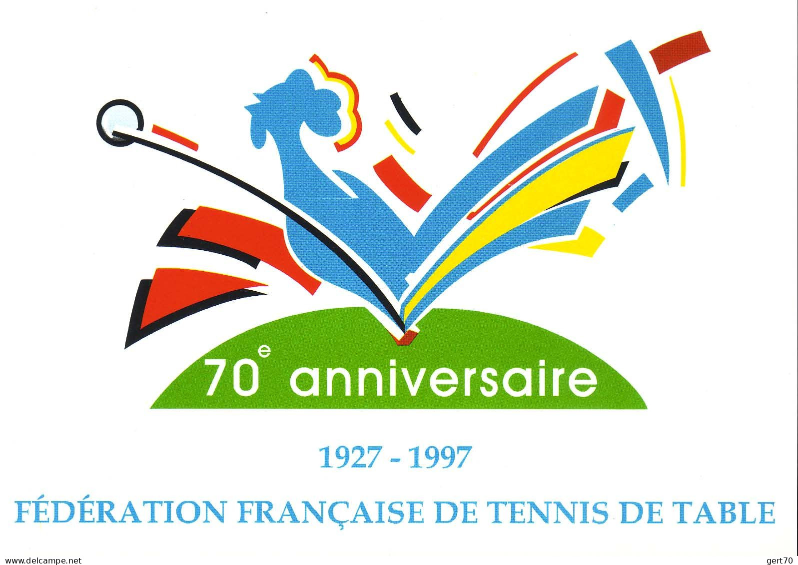 France 1997, French TTA 70th Anniversary / 70ème Anniversaire De La FFTT - Tenis De Mesa