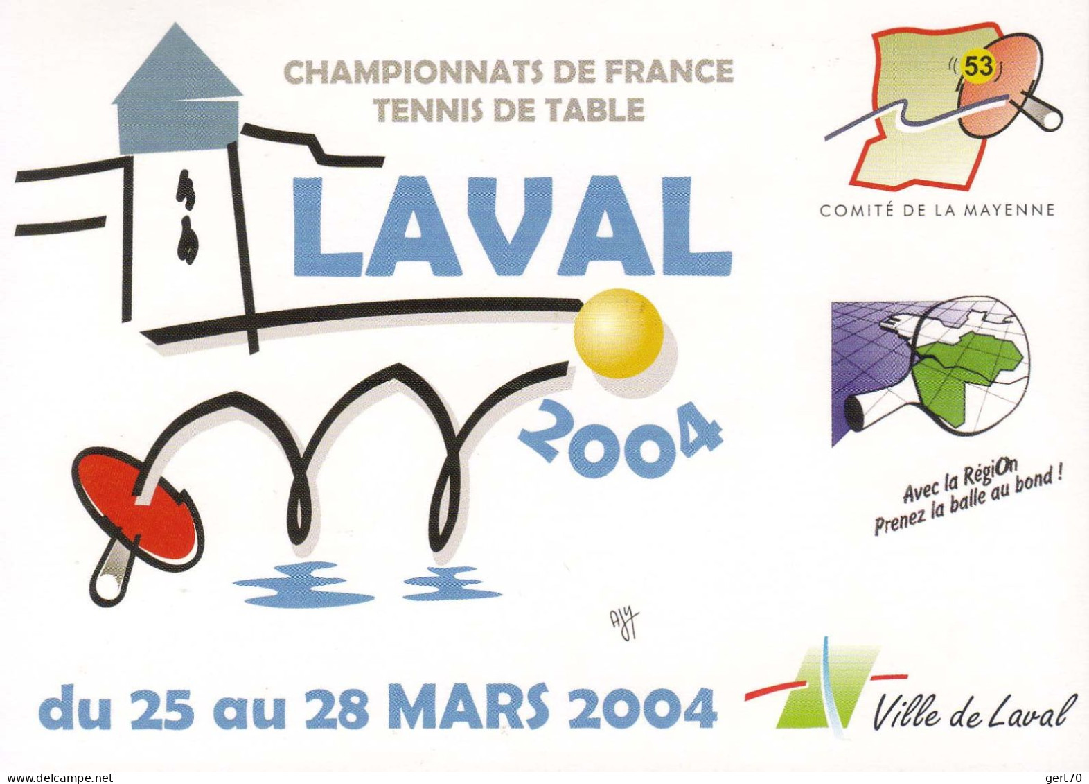 France 2004, 74th French TT Championships / 74èmes Championnats De France / Laval - Tennis Tavolo