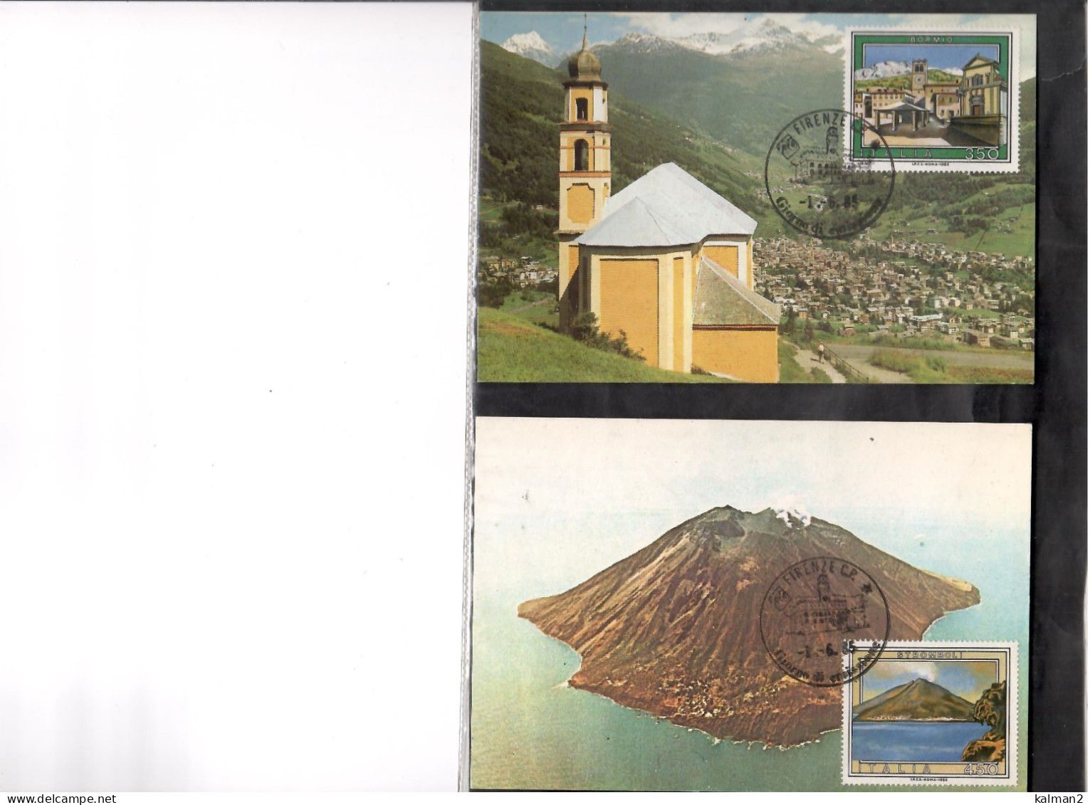 TEM20208 -  FDC MAX.CARD   TURISTICA - 12°  SERIE ( BORMIO, STROMBOLI, TERMOLI, CASTELLAMARE DI STABIA) - Autres & Non Classés