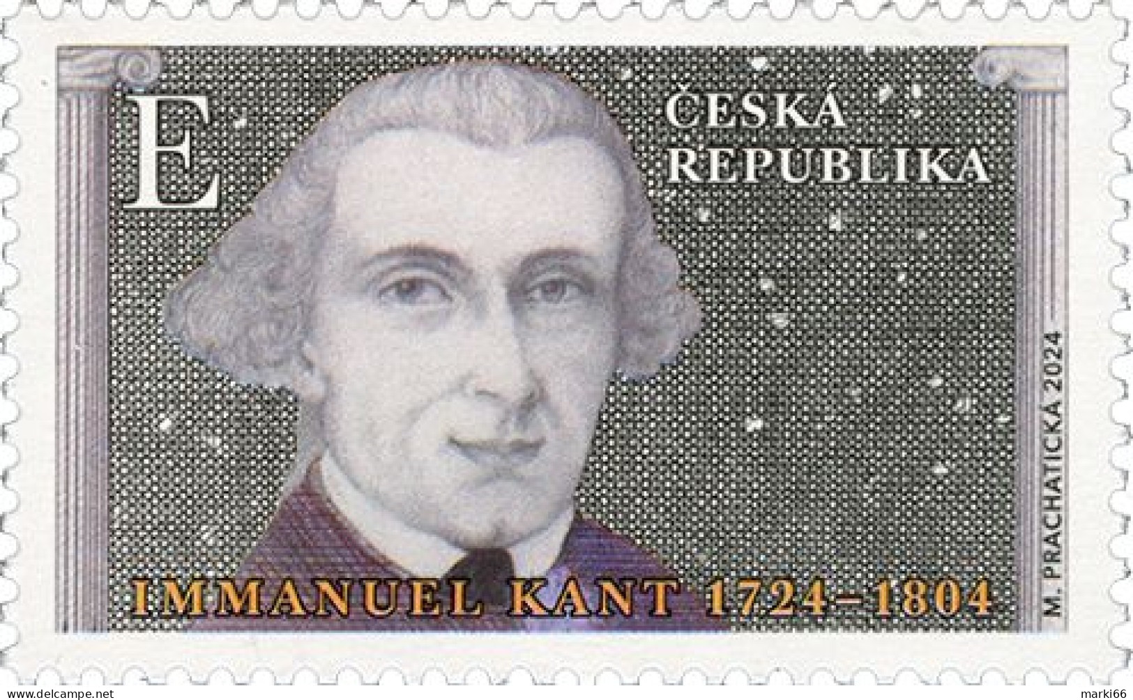 Czech Republic - 2024 - Personalities - Immanuel Kant, Prussian Philosopher - Mint Stamp - Ongebruikt