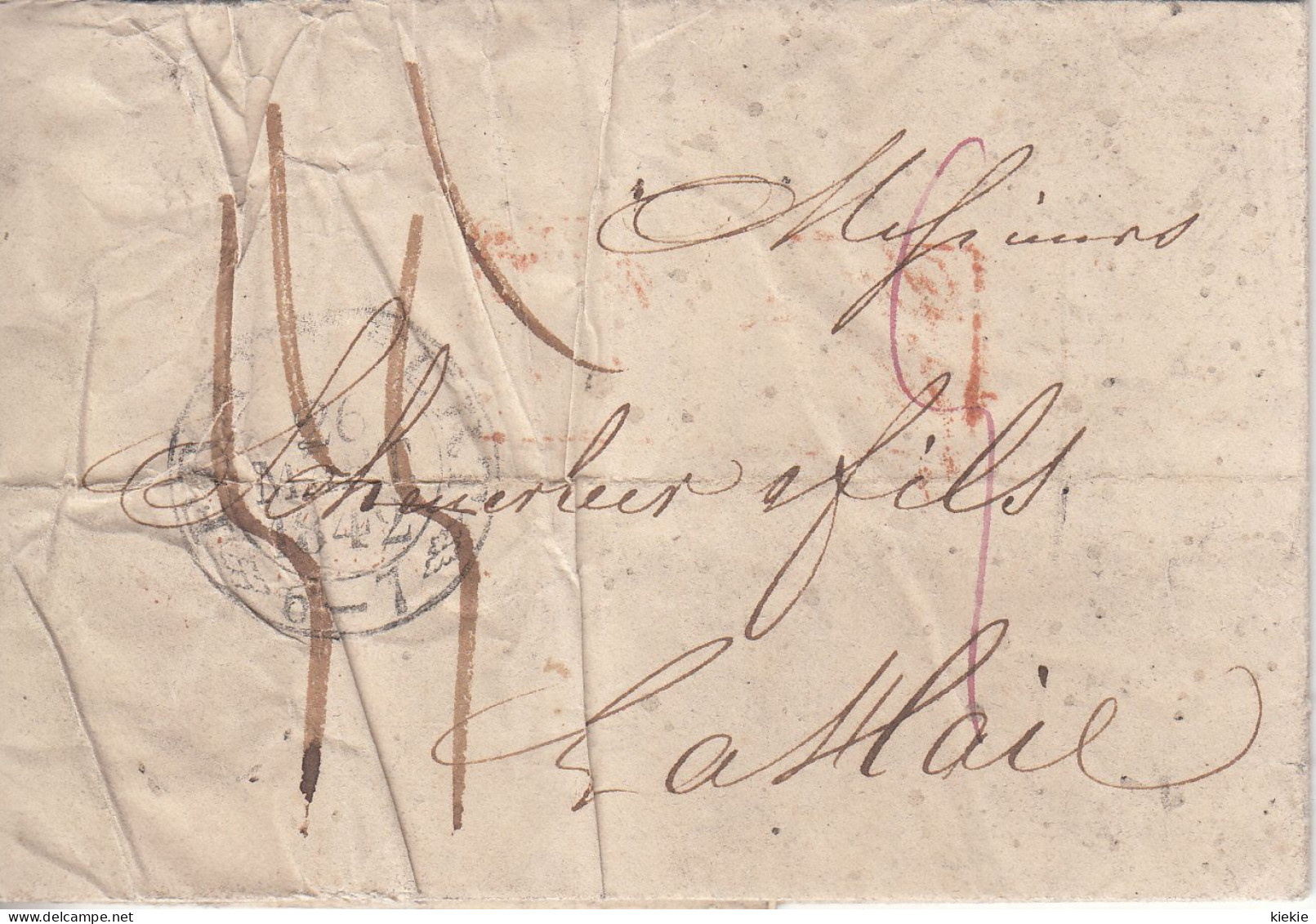 Voorloper Frankrijk  Complete Brief Uit 1842 - 2011-20: Mint/hinged