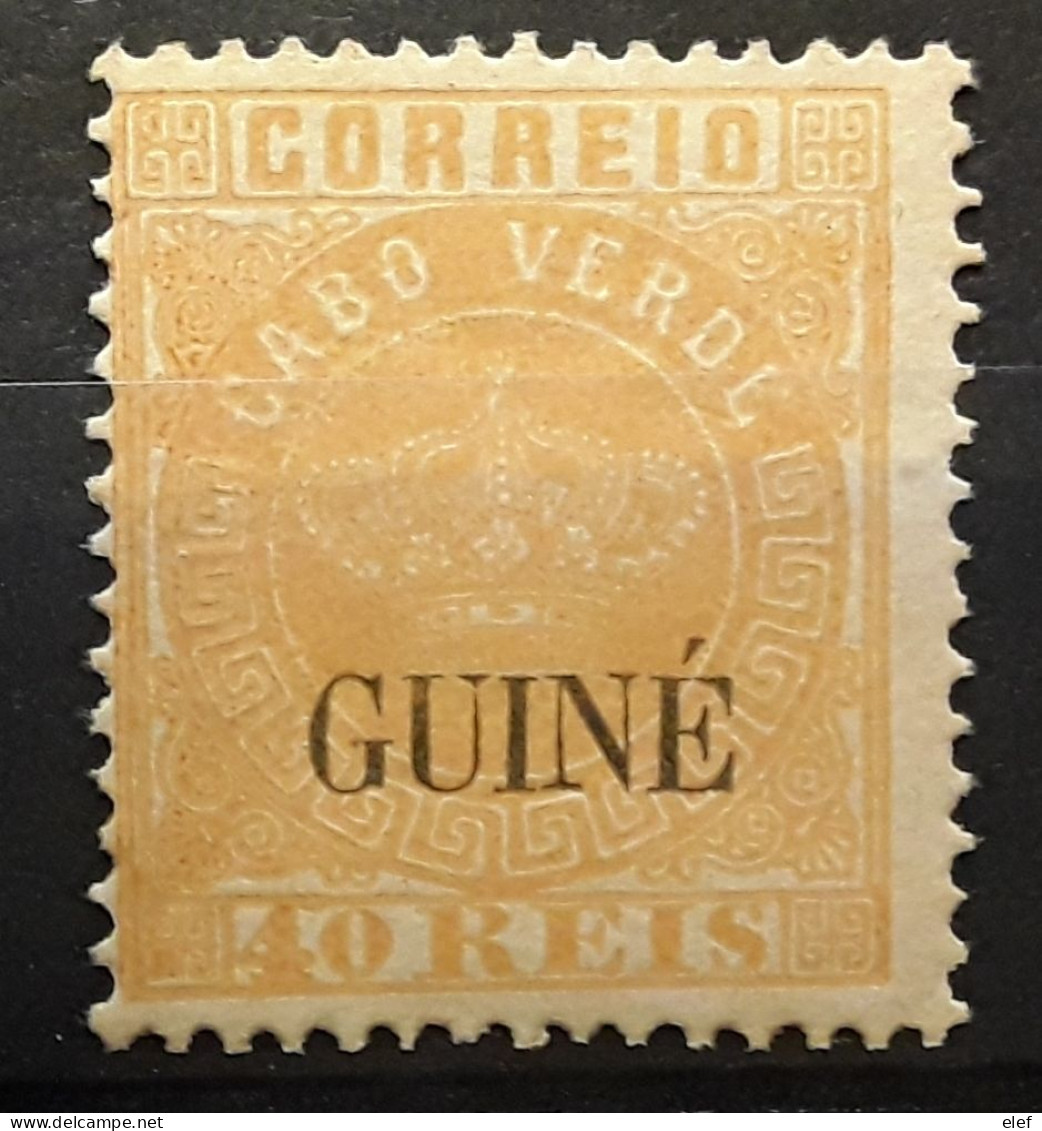 GUINE PORTUGUESA , Guinée Portugaise,  1884 , Yvert No 22, 40 R Jaune Bistre Neuf ** MNH TB - Guinée Portugaise