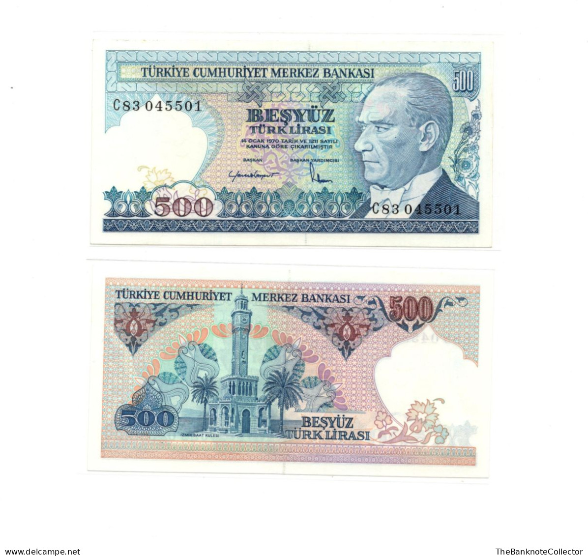 Turkey 500 Lirasi 1970 (1983) P-195 UNC - Turkey