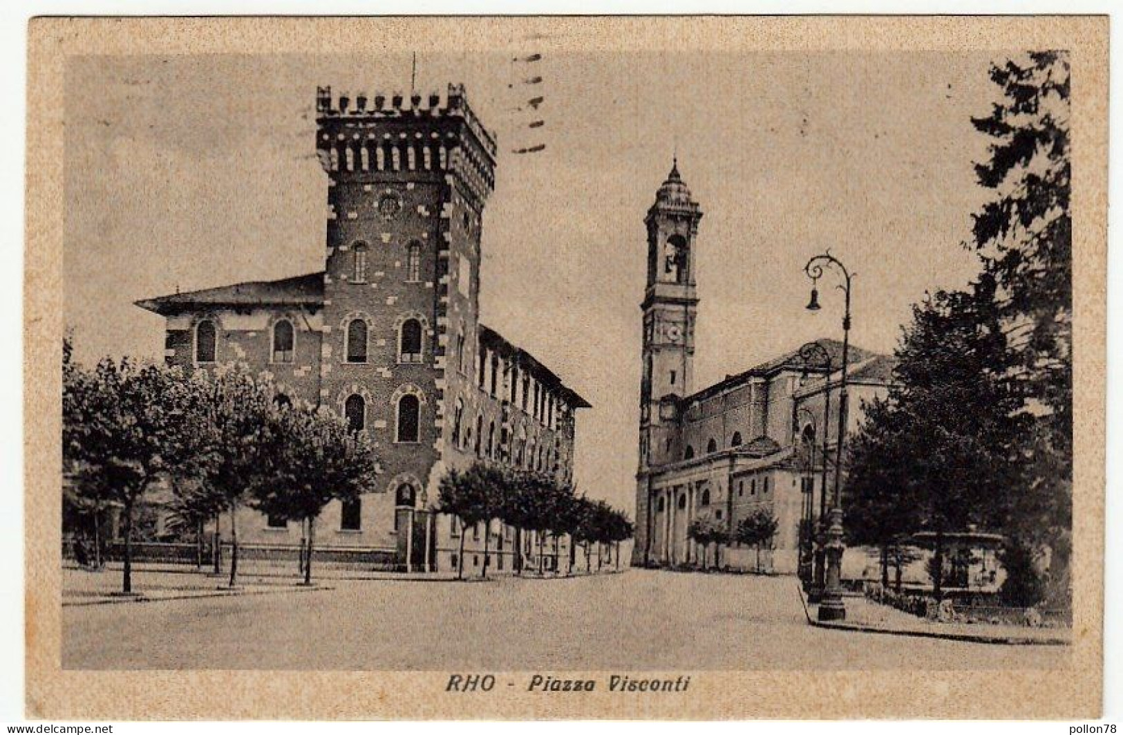 RHO - PIAZZA VISCONTI - 1947 - Vedi Retro - Formato Piccolo - Rho