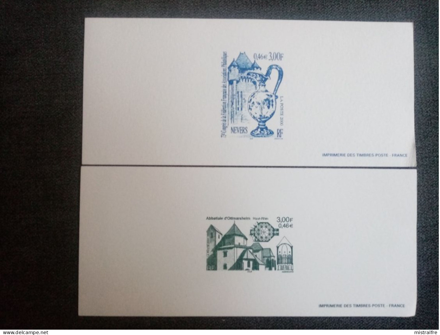 FRANCE. 1999 . 2 Epreuves D'Artistes. Abbatiale Ottmarsheim - Artist Proofs