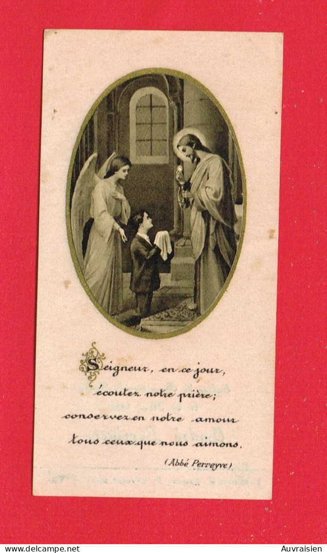 Image Pieuse ...Généalogie ... Communion De André LEPRINCE Eglise De BERNIERES LE PATRY Calvados - Communion