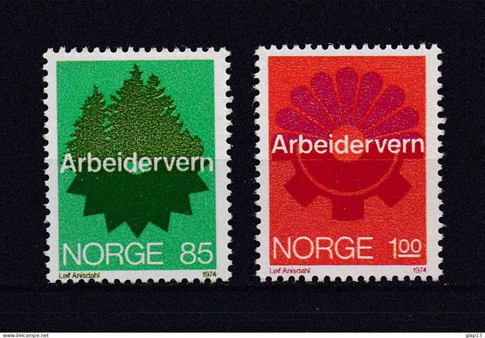 NORVEGE 1974 TIMBRE N°641/42 NEUF** SECURITE - Nuovi