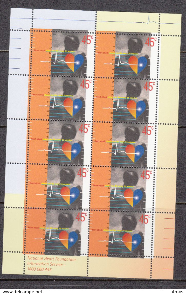 Australia MNH Michel Nr 1719 Sheet Of 10 From 1998 - Mint Stamps