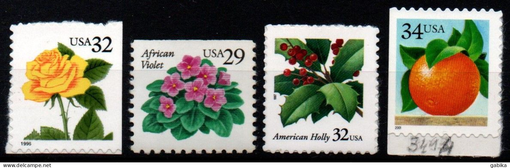 USA 1997 1993 1997 2001, Scott 3054 2486 3177 3494, MNH, Booklet, Plant, Flower, Fruit - Ungebraucht