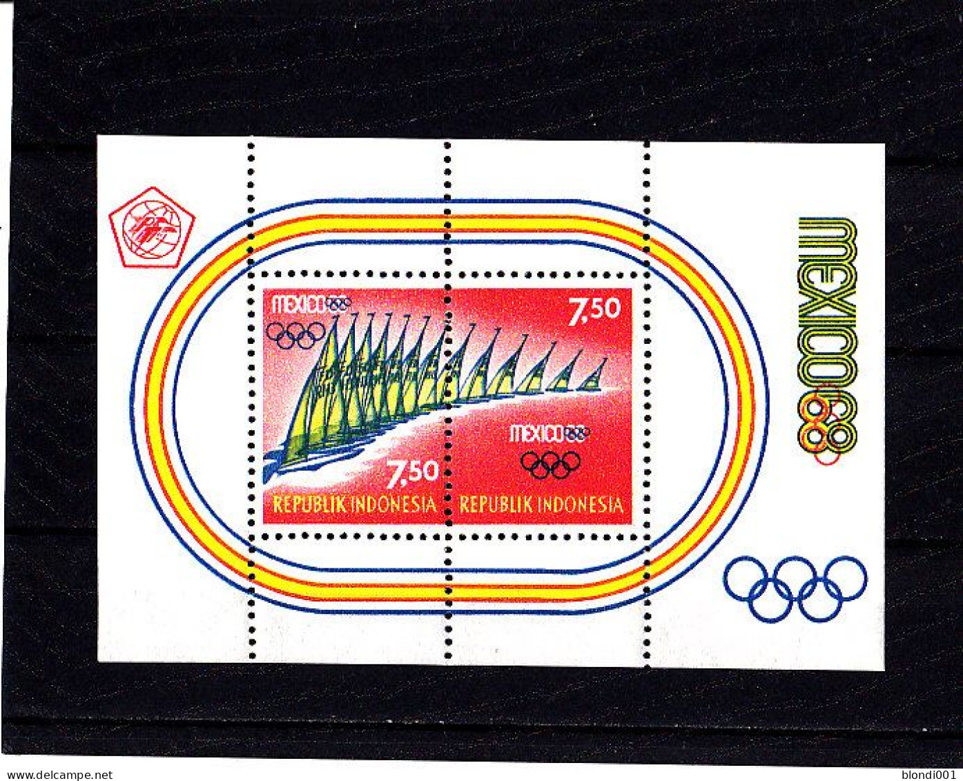 Olympics 1968 - Sailing -INDONESIA - S/S MNH - Verano 1968: México