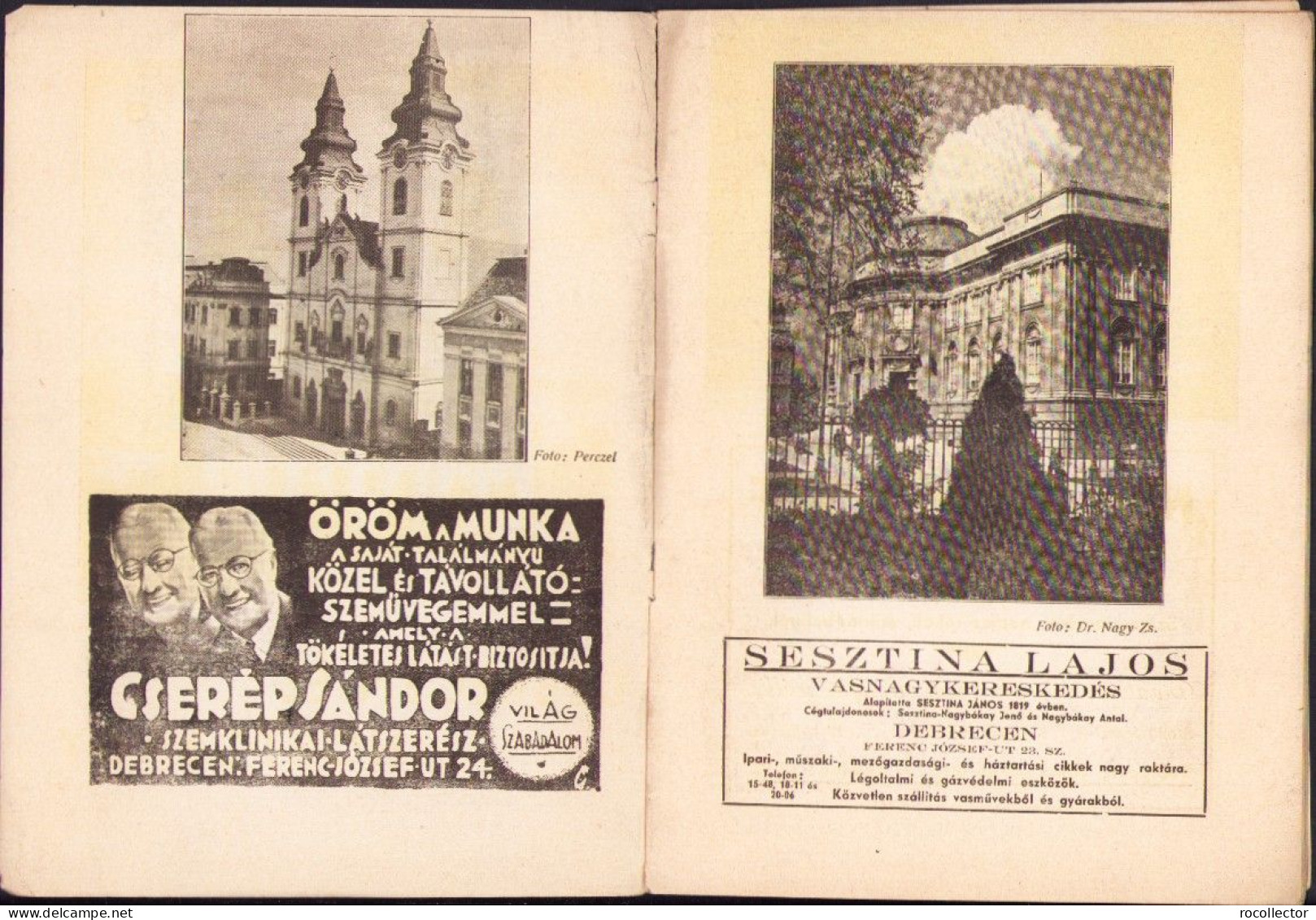 Debrecen és Hortobágy Ca 1943 A2437N - Libri Vecchi E Da Collezione
