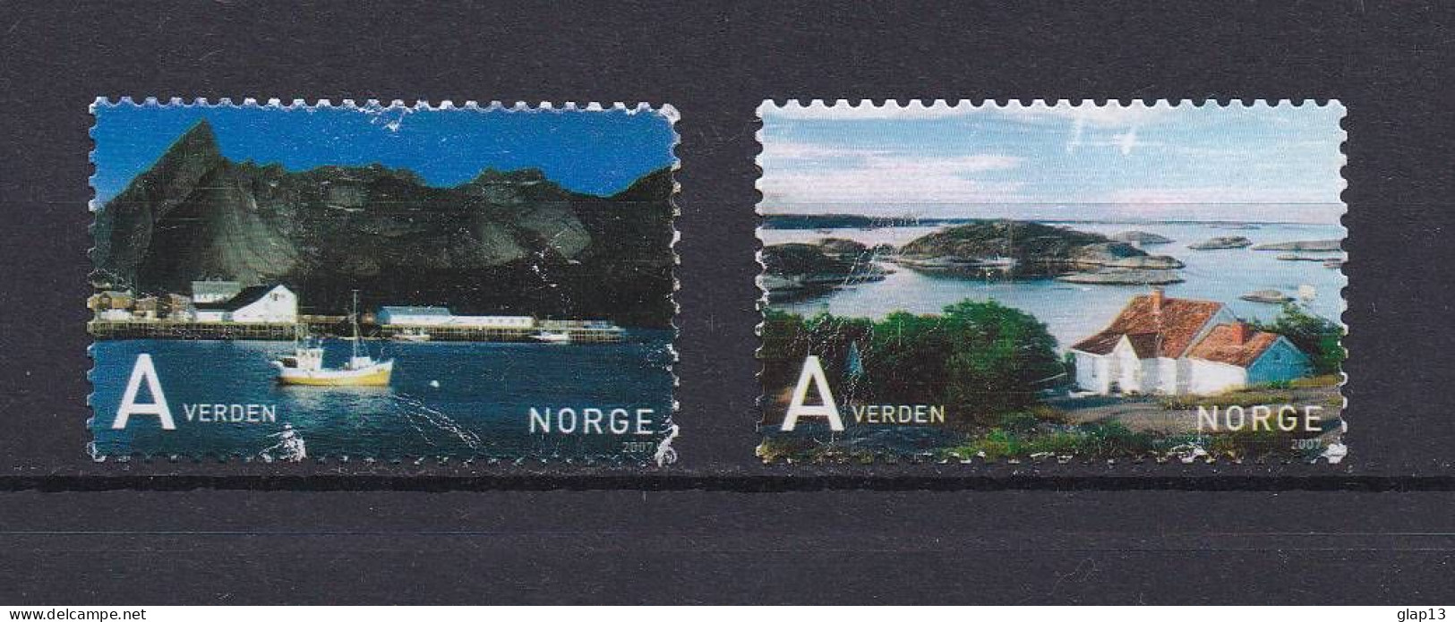 NORVEGE 2007 TIMBRE N°1557/58 OBLITERE TOURISME - Gebraucht