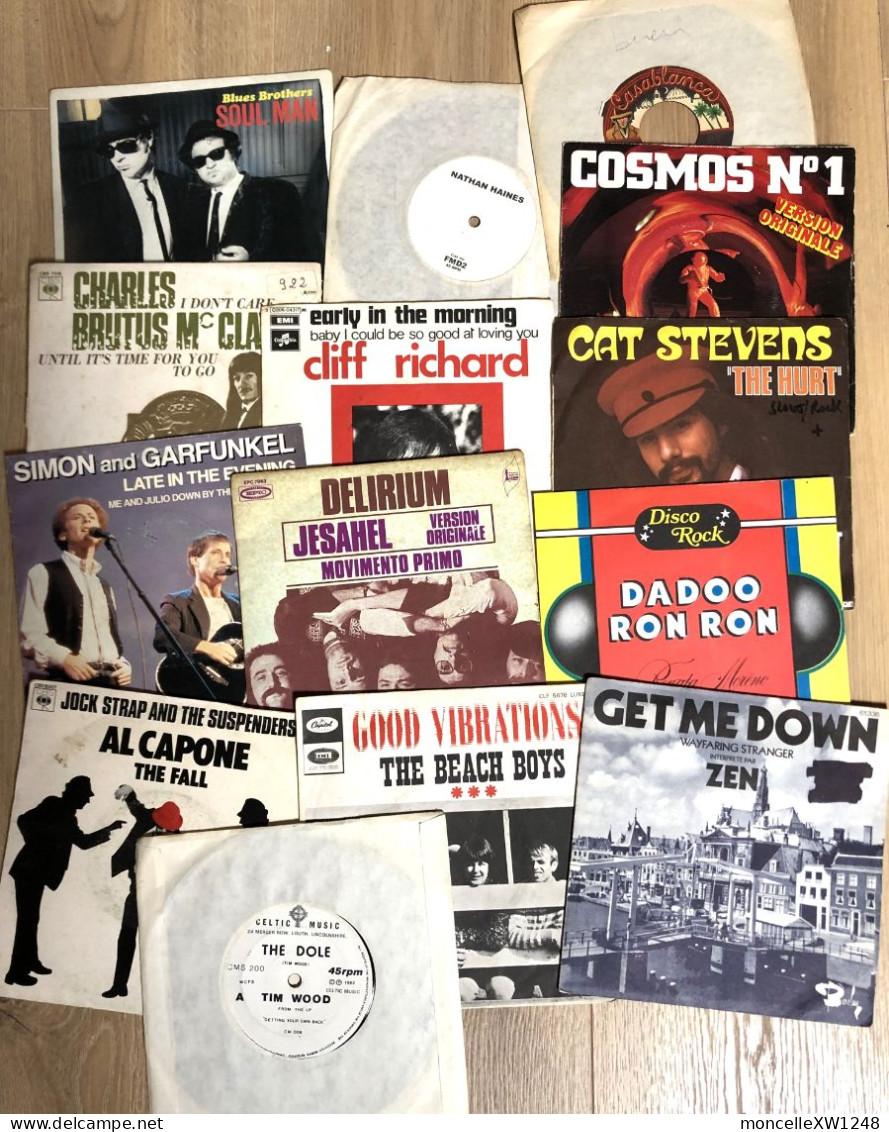 Lot De 14 X 45 T SP Pop-Rock 60' -70' Blues Brothers. - Wood - Stevens - Zen... - 45 Rpm - Maxi-Singles