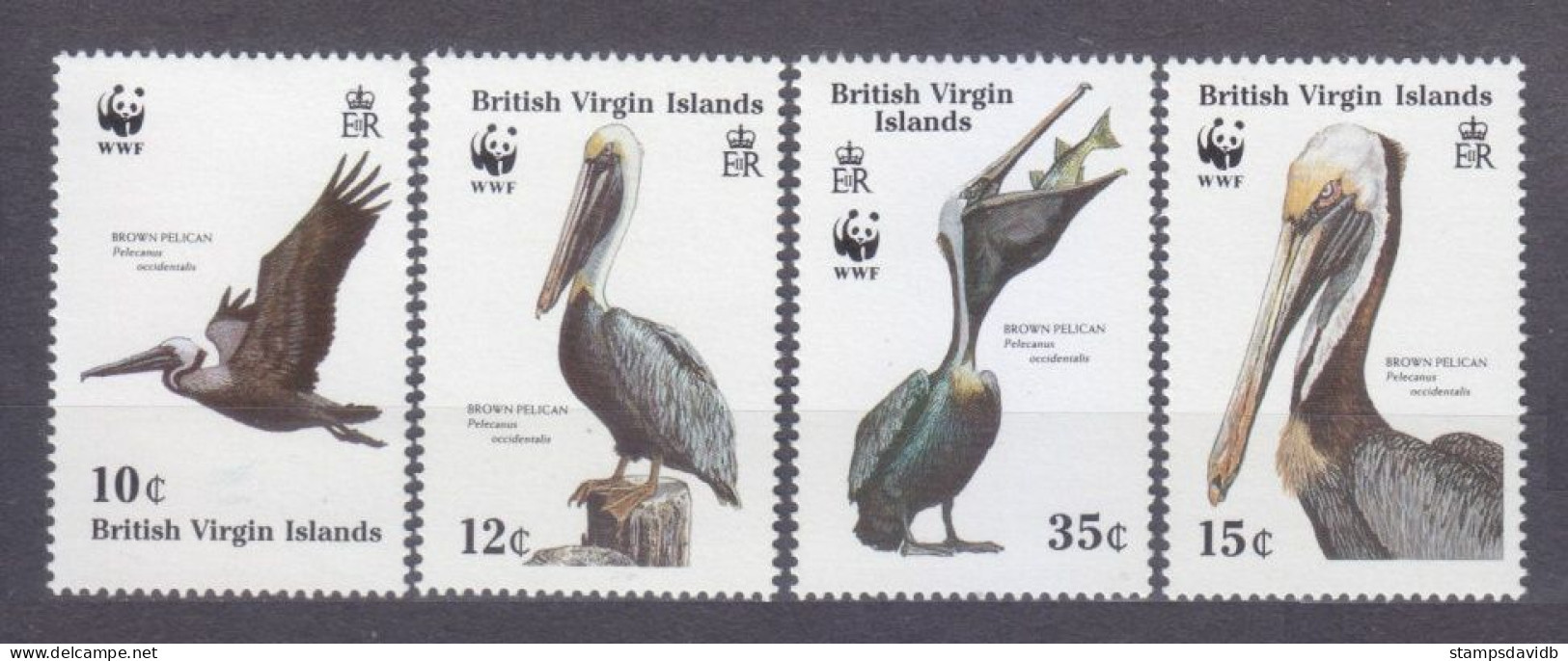 1988 British Virgin Islands 637-640 WWF / Birds 12,00 € - Neufs